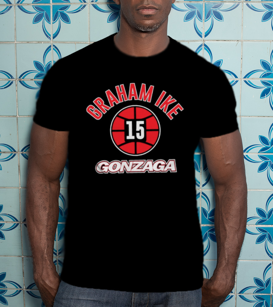 Graham Ike 15 Gonzaga Basketball Gonzaga Bulldogs T-Shirt