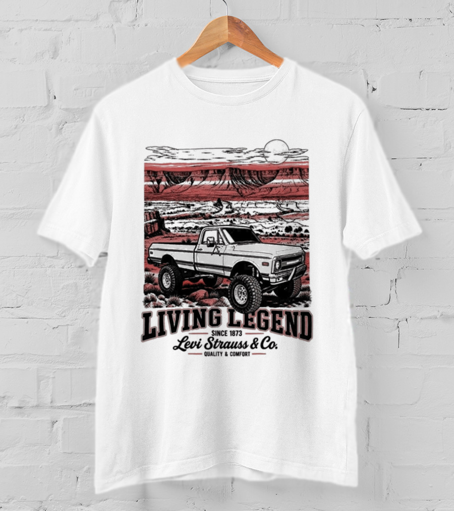 Living Legend Lewis Bros Motor Co Four Wheel Drive Trail Racing Adventure T-Shirt