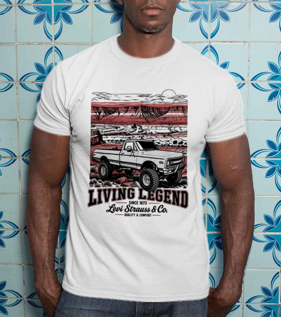 Living Legend Lewis Bros Motor Co Four Wheel Drive Trail Racing Adventure T-Shirt