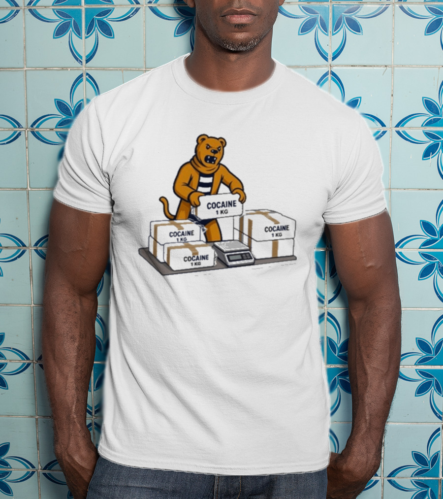 Penn State Cocaine 1kg Bear Weighing Parcels T-Shirt