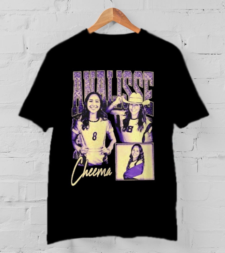 Analisse Cheema Number 8 Jersey Sports Athlete T-Shirt