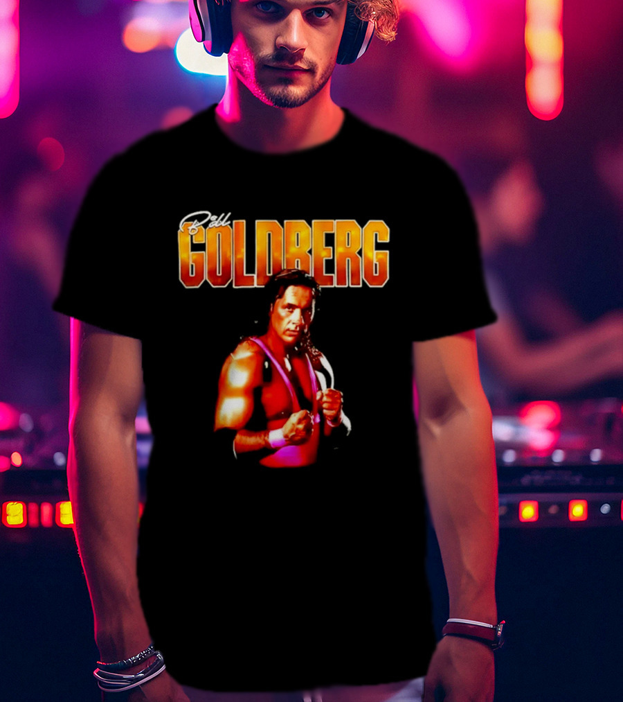 Bill Goldberg Bret Hart Portrait Wrestling Legends T-Shirt