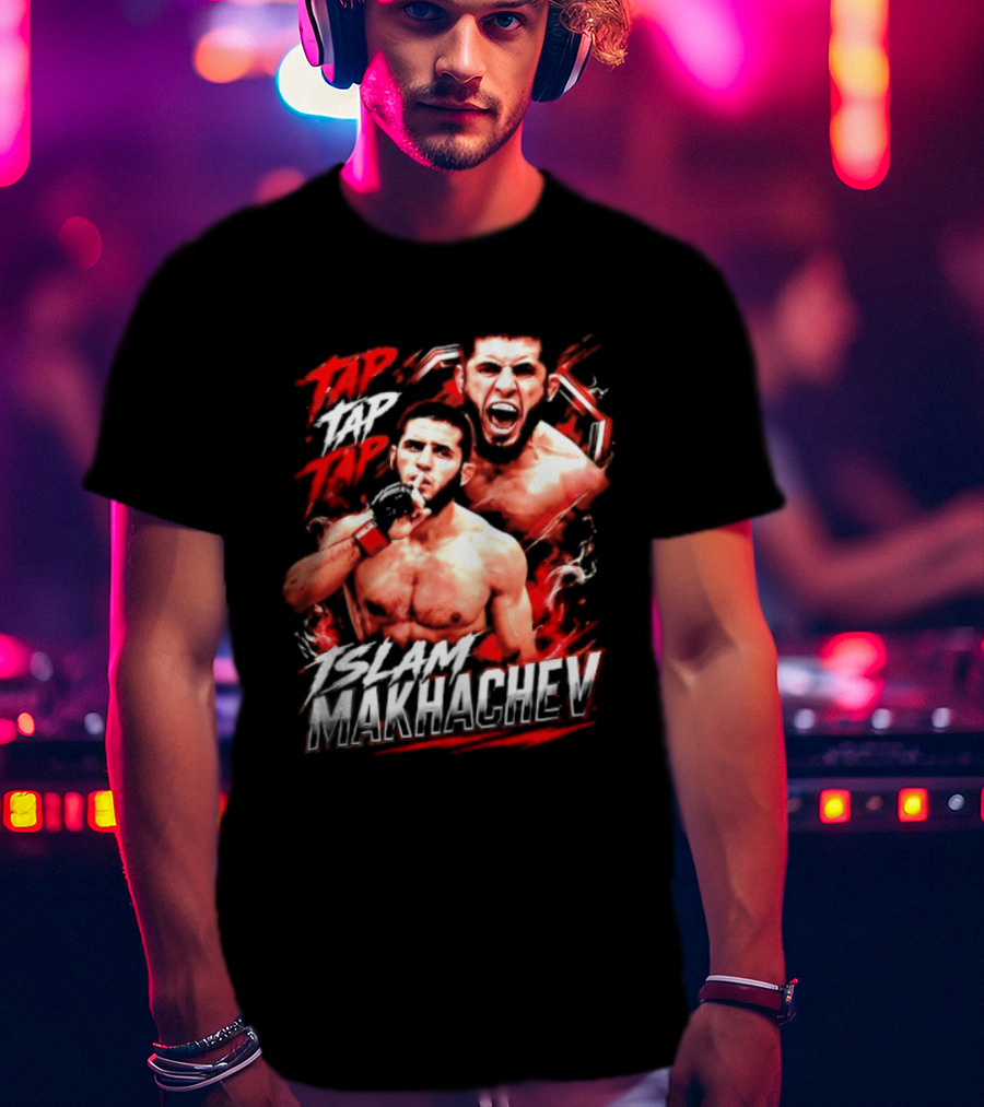 Islam Makhachev Tap Tap Tap UFC MMA Mixed Martial Arts Fighter T-Shirt