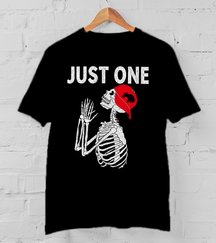 Buffalo Bills Just One Skeleton In Red Cap T-Shirt