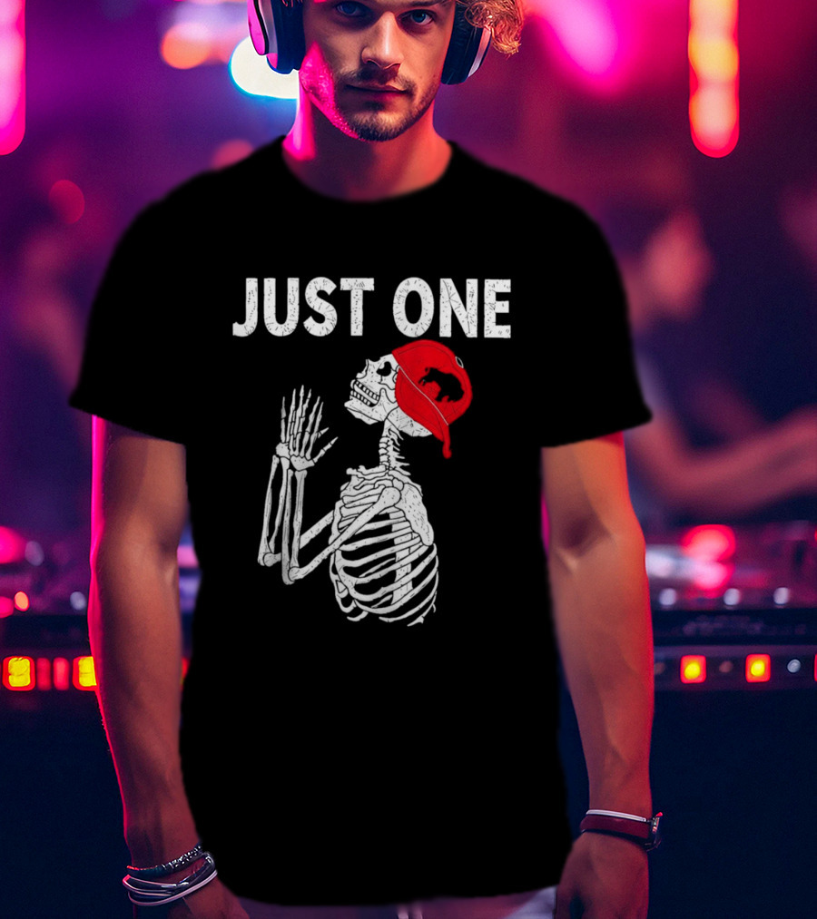 Buffalo Bills Just One Skeleton In Red Cap T-Shirt