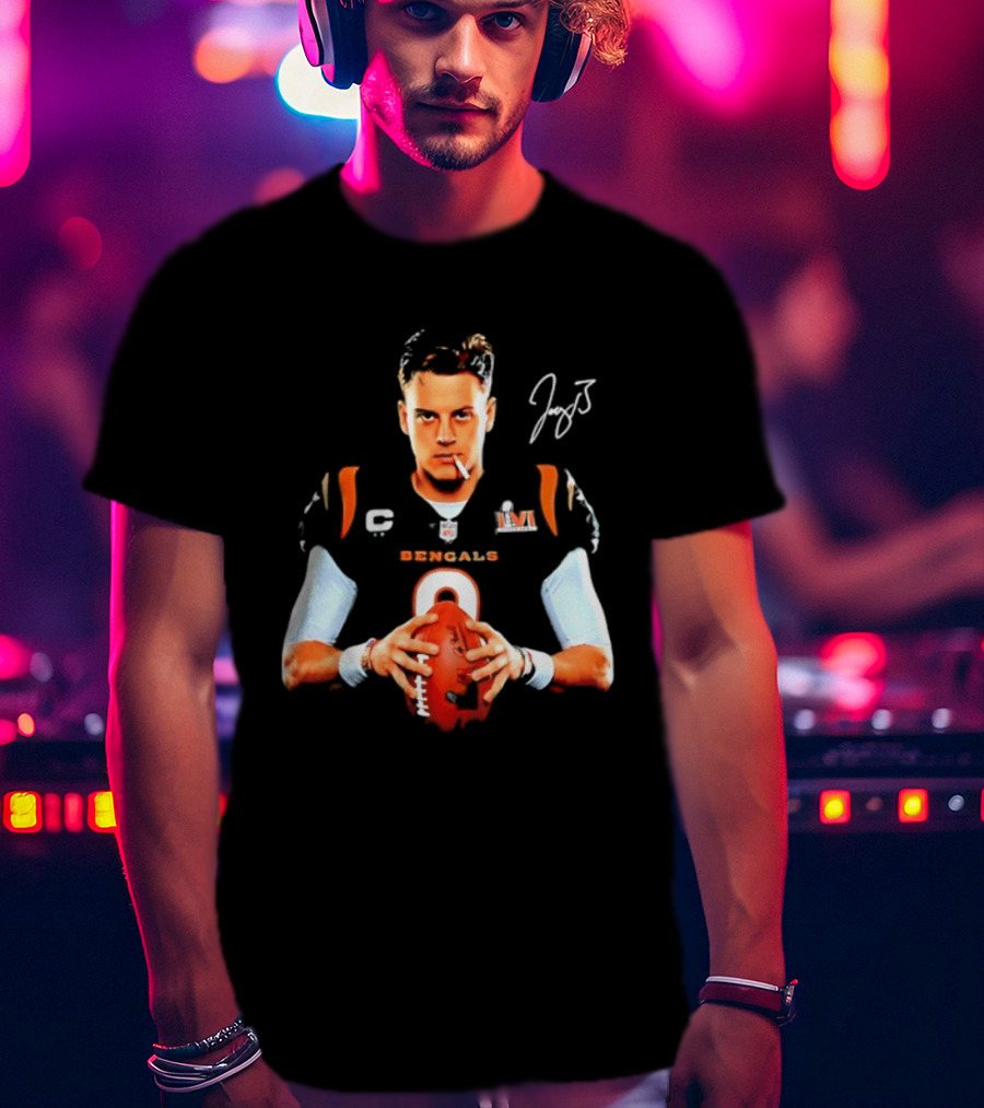 Cincinnati Bengals Joe Burrow Smoking Joey B Signature T-Shirt