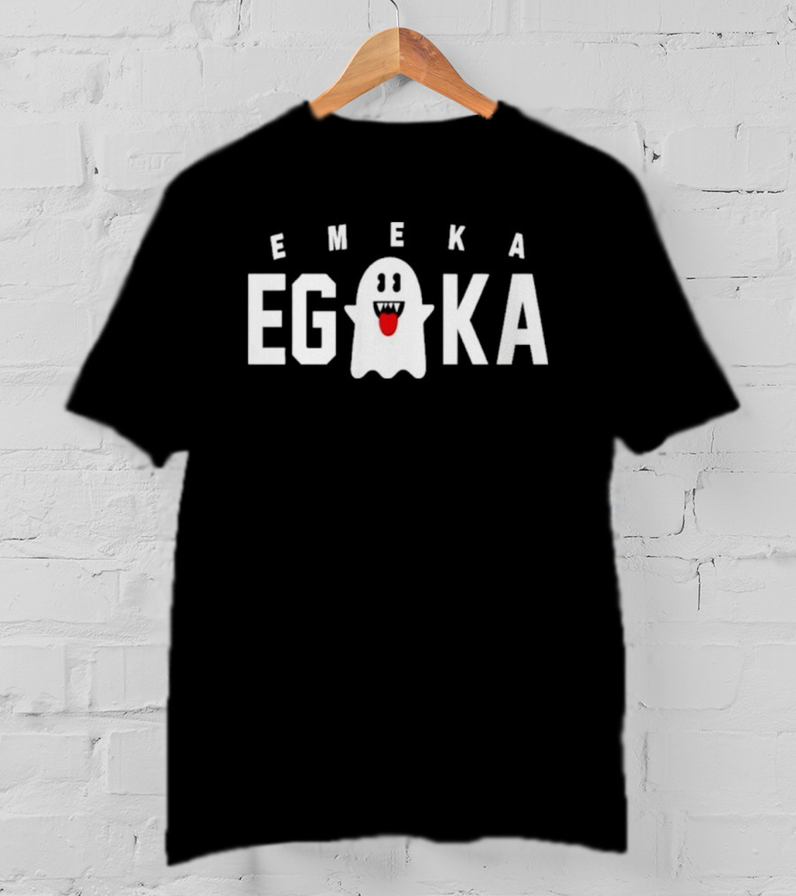 Emeka Egbuka Halloween Ghost Celebration T-Shirt