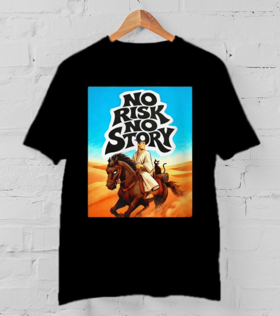 No Risk No Story Samurai Jack Cartoon Network Desert Adventure T-Shirt