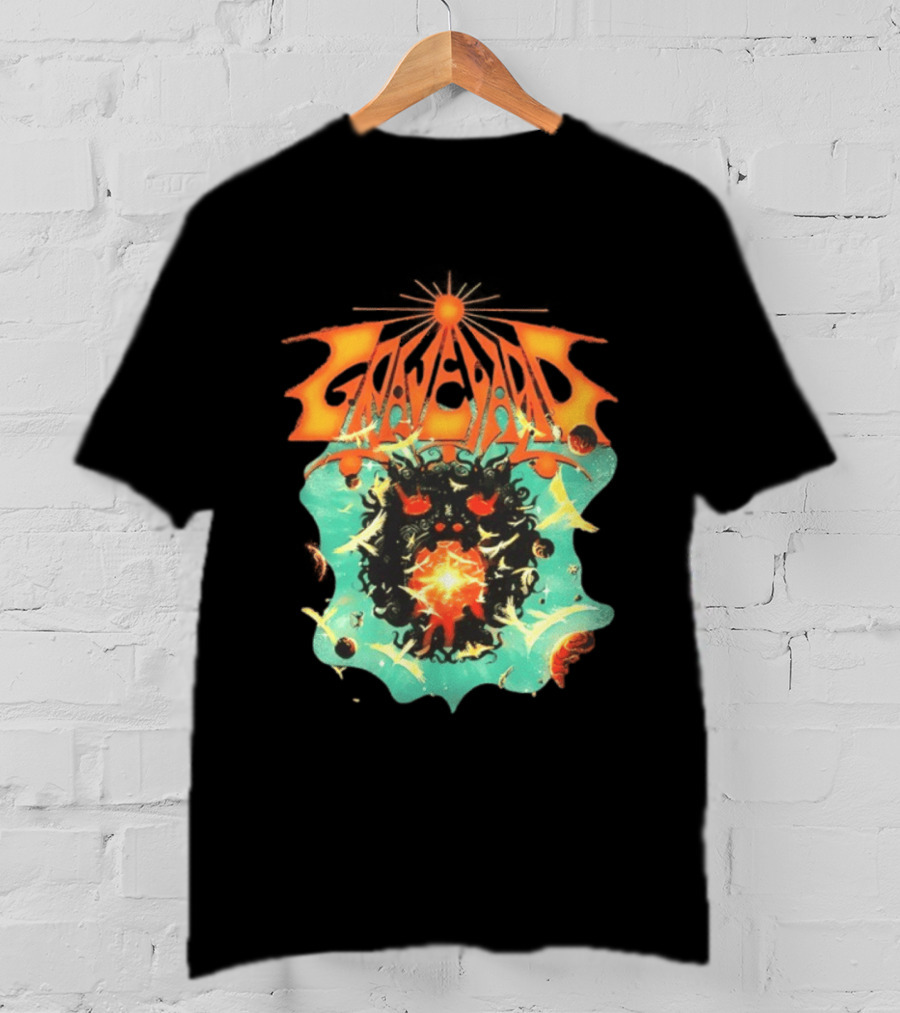 Graveyard Cosmic Energy Explosion With Surreal T-Shirt