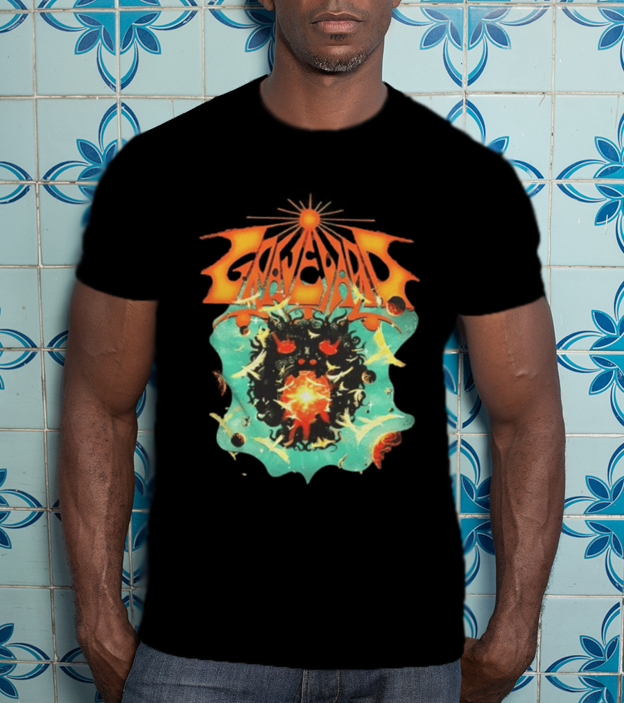 Graveyard Cosmic Energy Explosion With Surreal T-Shirt