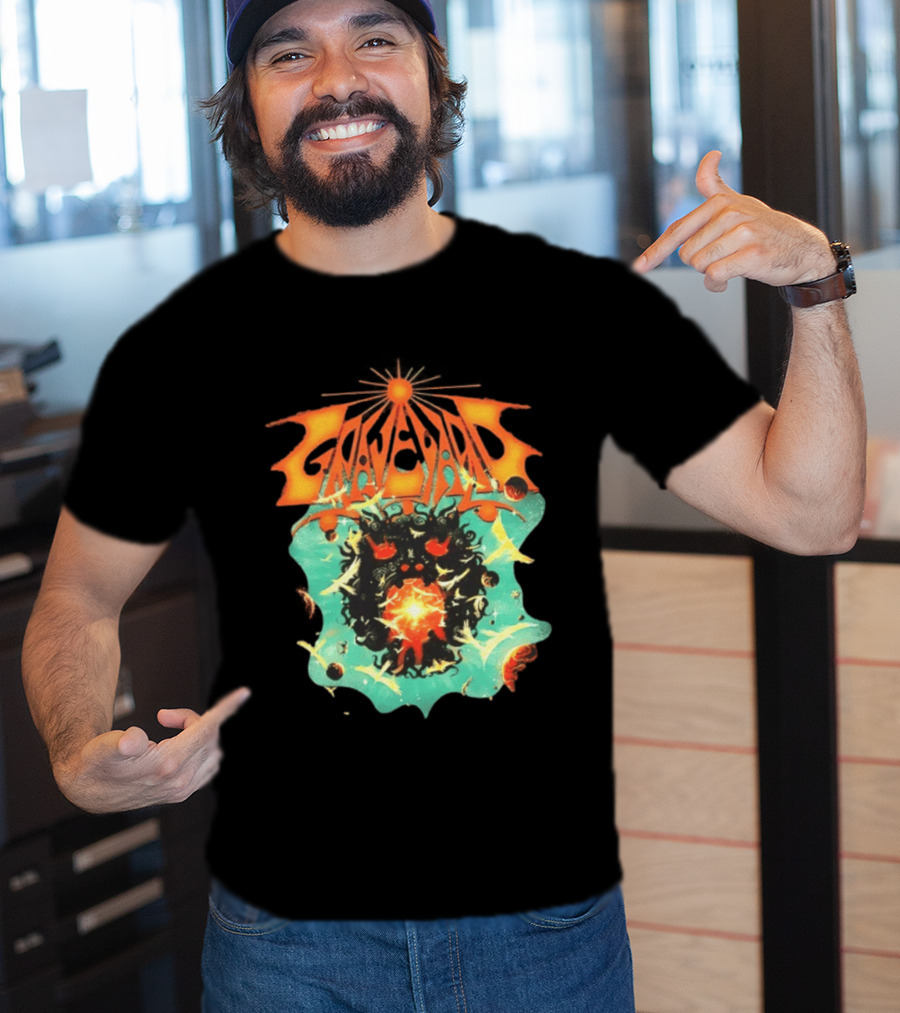 Graveyard Cosmic Energy Explosion With Surreal T-Shirt