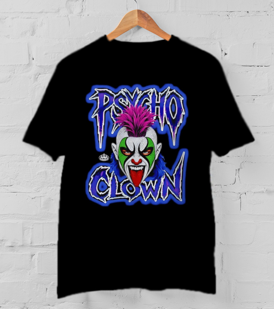 Psycho Clown AAA Superstar Wild Face T-Shirt