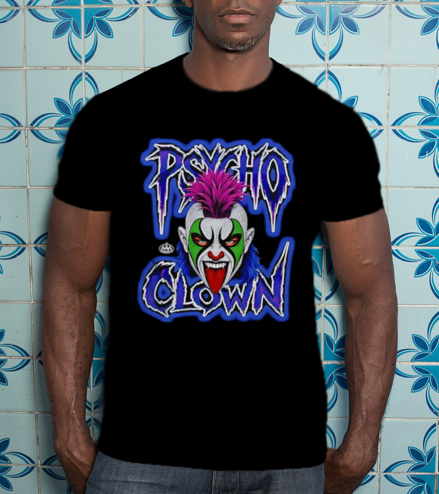 Psycho Clown AAA Superstar Wild Face T-Shirt