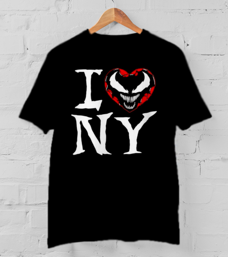 I Love New York Venom Heart Marvel Symbiote T-Shirt