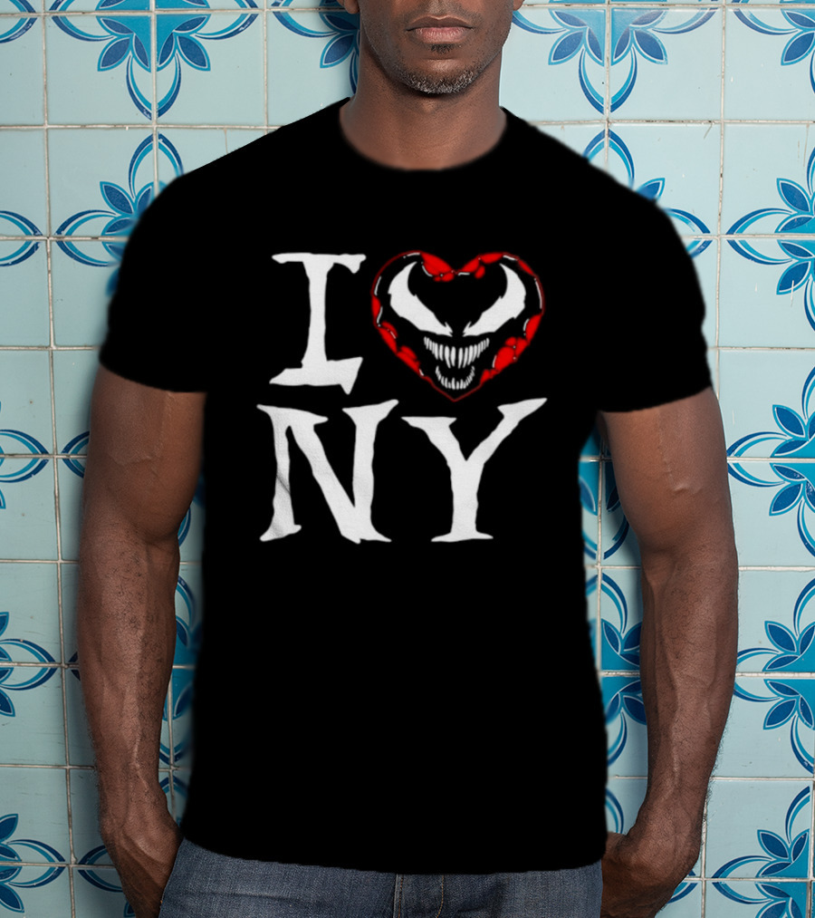 I Love New York Venom Heart Marvel Symbiote T-Shirt