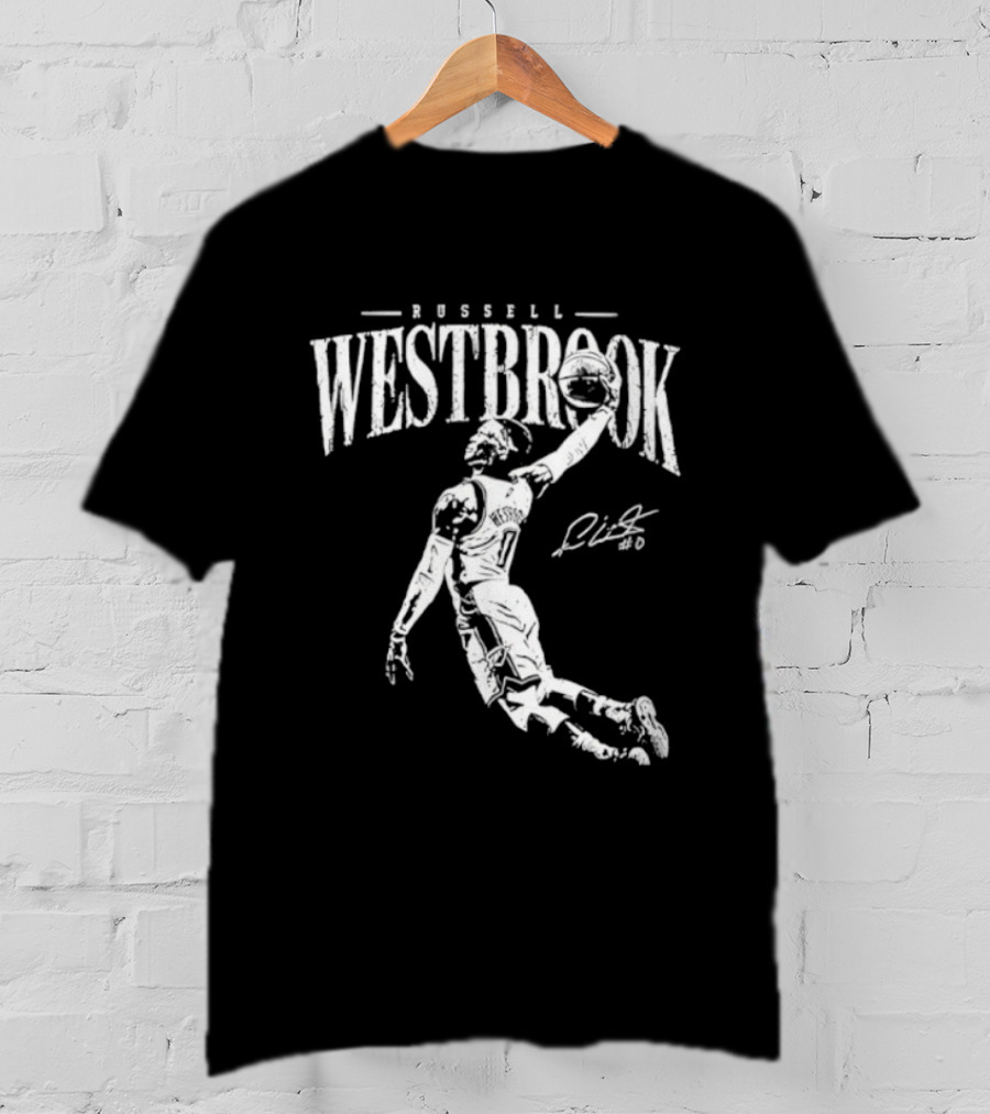 Russell Westbrook Oklahoma City Thunder Dunk Signature Basketball T-Shirt