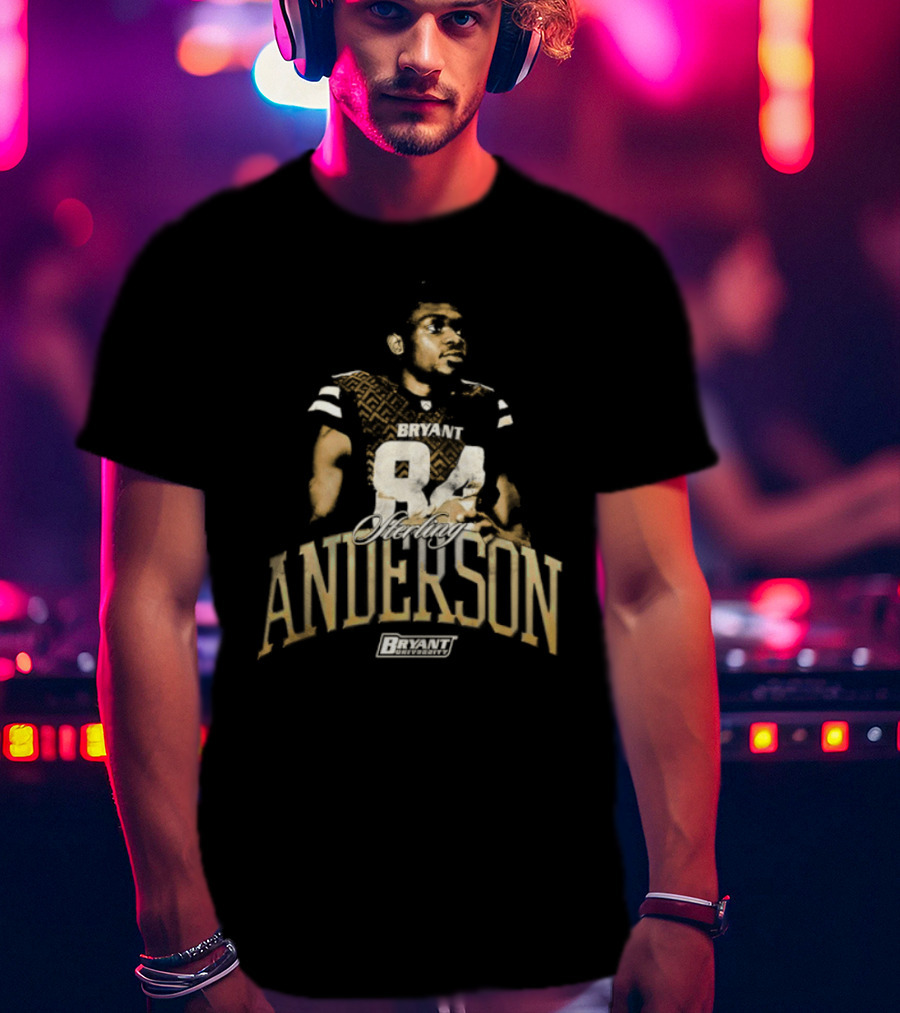Bryant University Bulldogs Sterling Anderson 84 Player T-Shirt