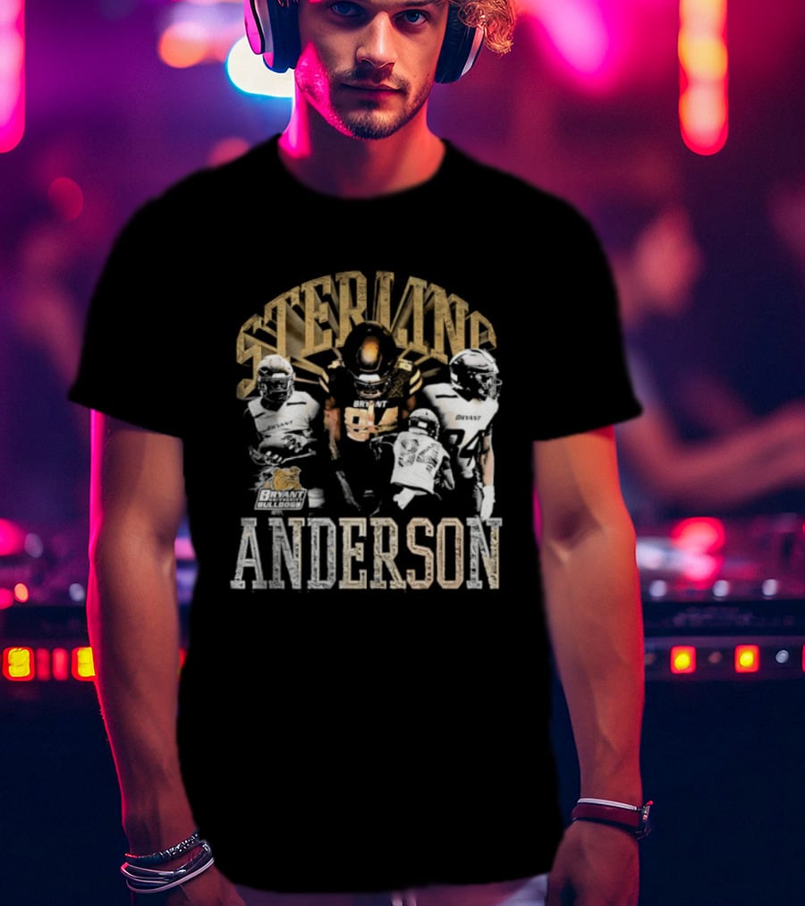 Sterling Anderson Bryant University Bulldogs Football Players T-Shirt