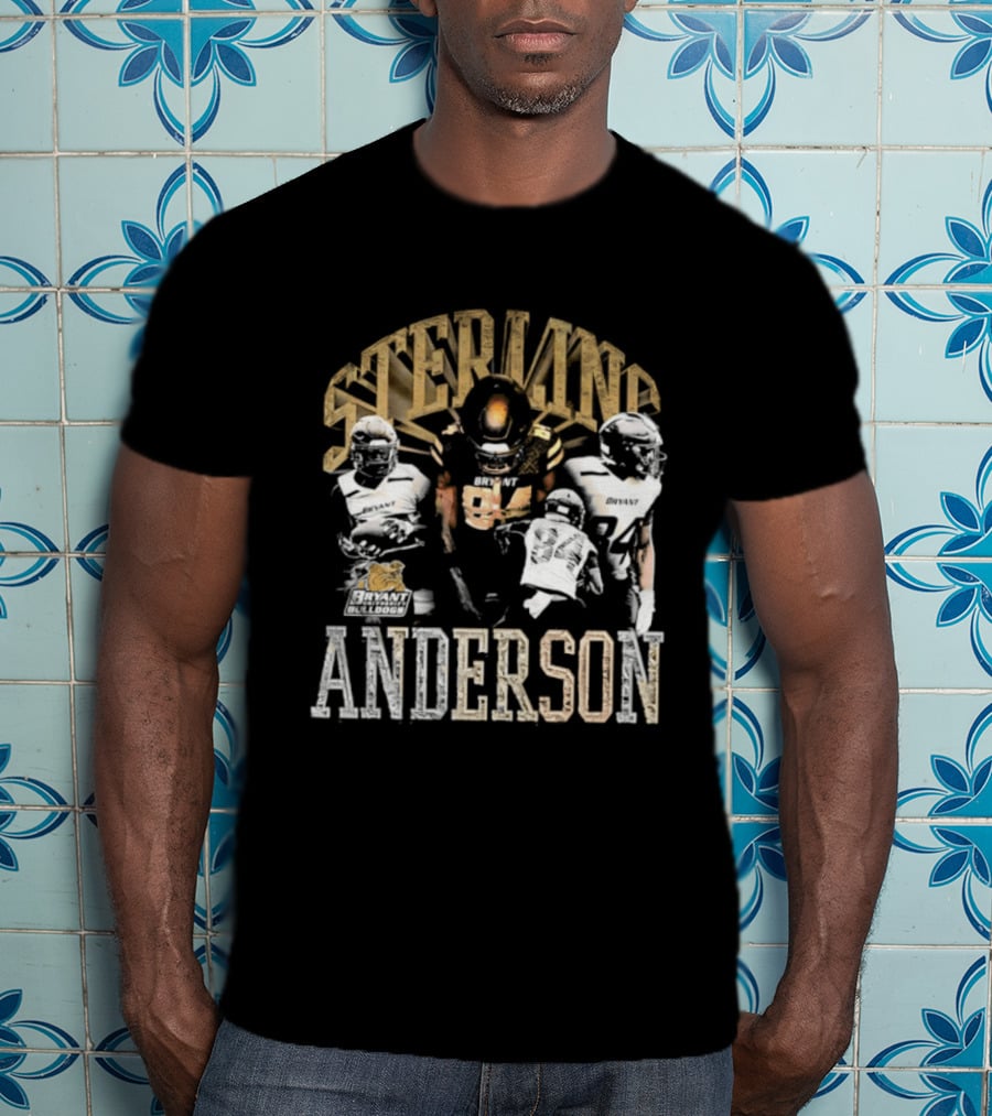Sterling Anderson Bryant University Bulldogs Football Players T-Shirt