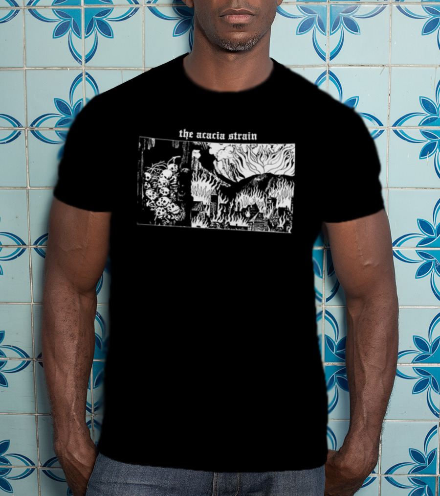 The Acacia Strain I Have No Love Left To Give Skeleton Crow 2 Sided T-Shirt