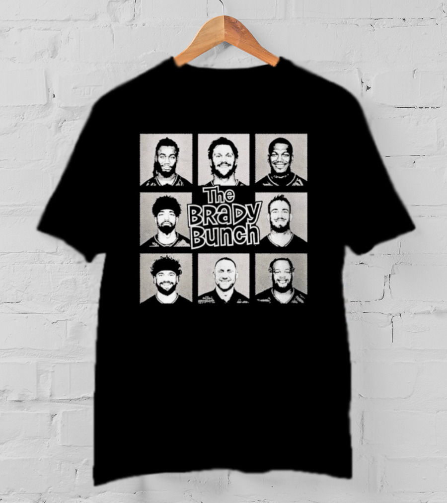 Tampa Bay Buccaneers Brady Bunch Football Team Squares T-Shirt