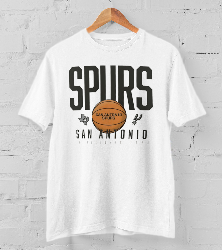 San Antonio Spurs Established 1973 Basketball Texas T-Shirt