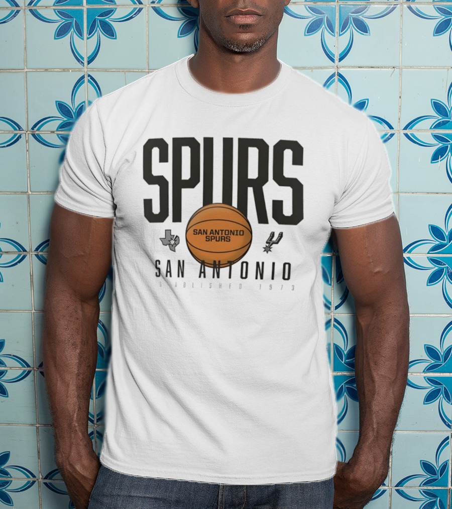San Antonio Spurs Established 1973 Basketball Texas T-Shirt