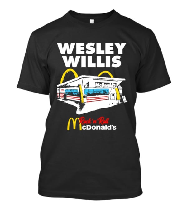 Wesley Willis Rock 'n' Roll McDonald's Vintage Fast Food T-Shirt