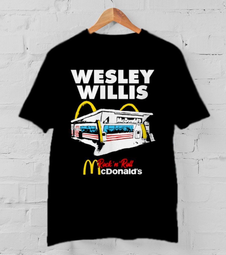 Wesley Willis Rock 'n' Roll McDonald's Vintage Fast Food T-Shirt