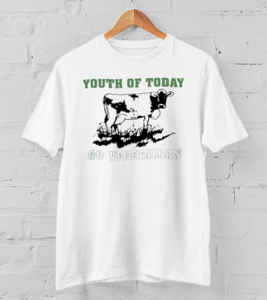 Youth Of Today Go Vegetarian Milk Is For Babies Hardcore Punk T-Shirt