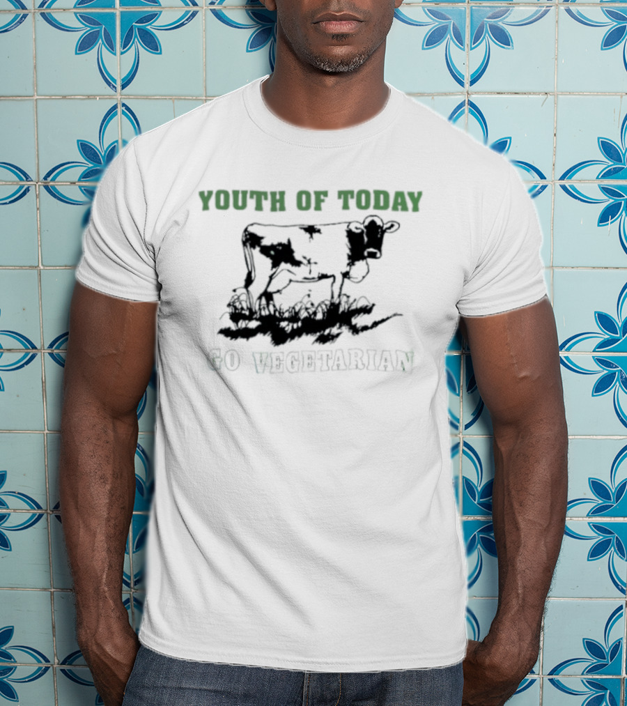 Youth Of Today Go Vegetarian Milk Is For Babies Hardcore Punk T-Shirt