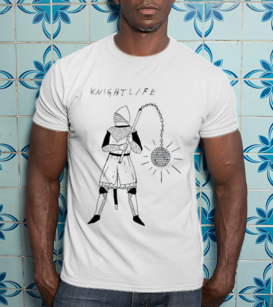 Knight Life Disco Ball Mace Medieval T-Shirt