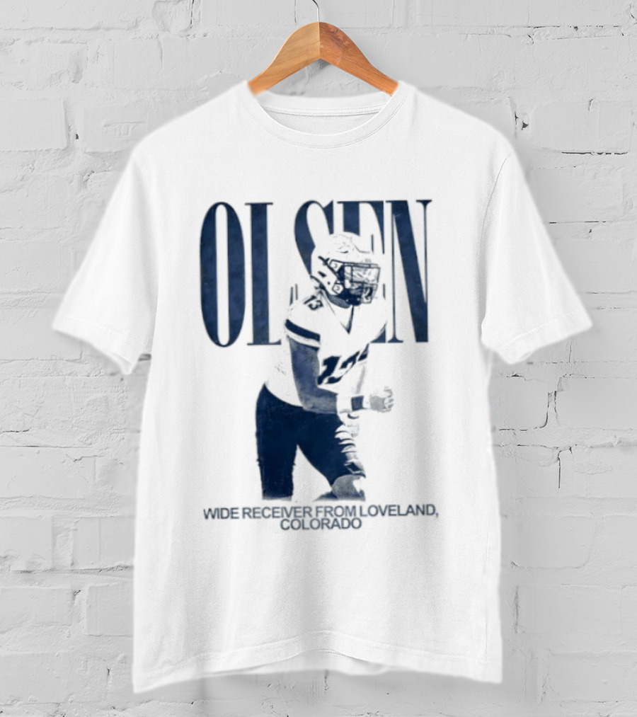 Olsen Wide Receiver Loveland Colorado Player Football T-Shirt