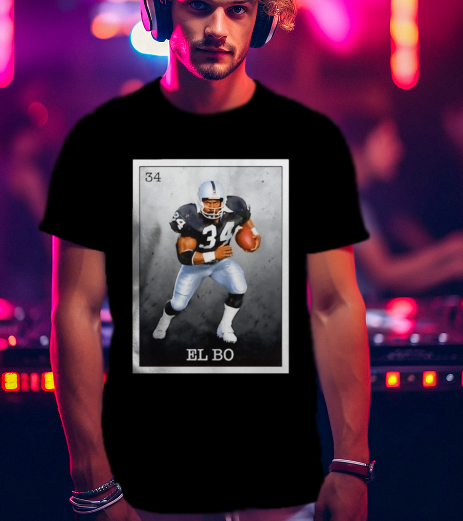 Las Vegas Raiders Football 34 EL BO Jackson T-Shirt