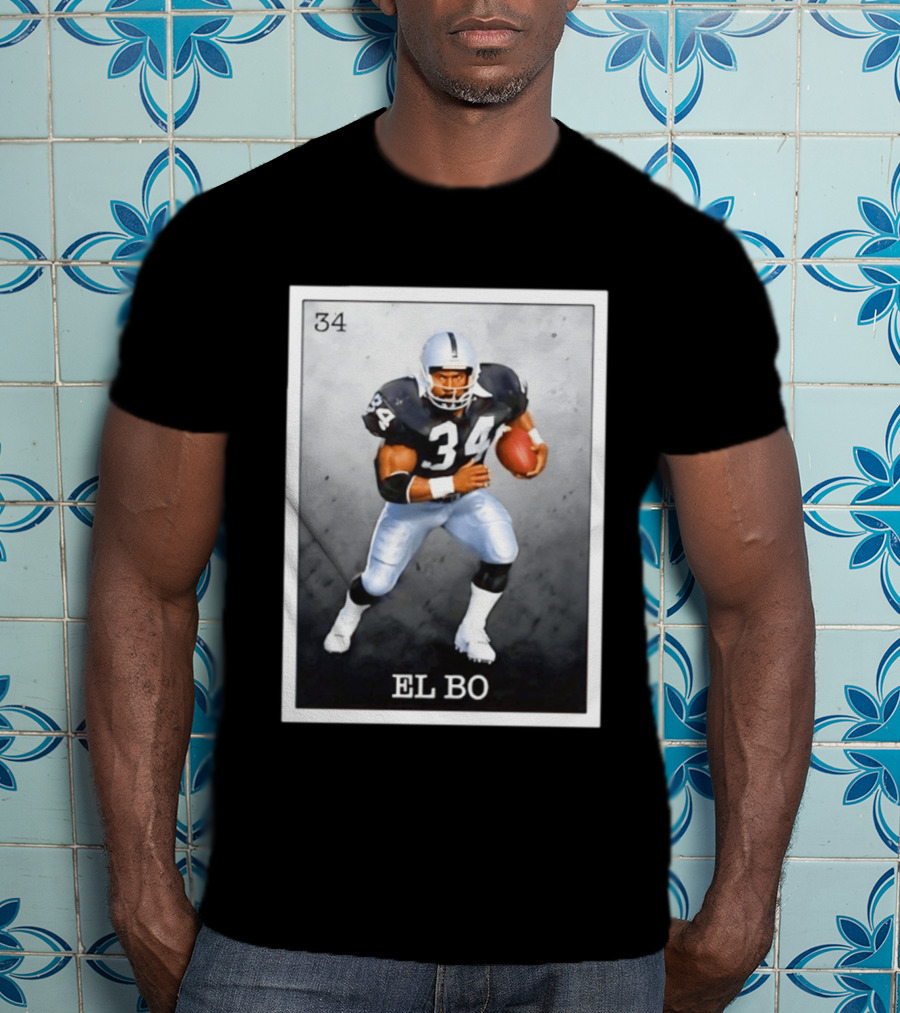 Las Vegas Raiders Football 34 EL BO Jackson T-Shirt