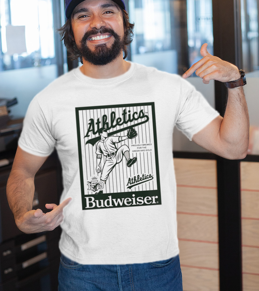 Athletics Baseball Budweiser 150 Years Celebration T-Shirt