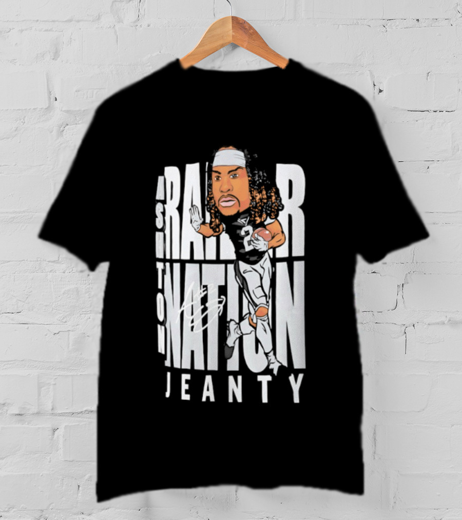 Las Vegas Raiders Raider Nation Ashton Jeanty Caricature T-Shirt