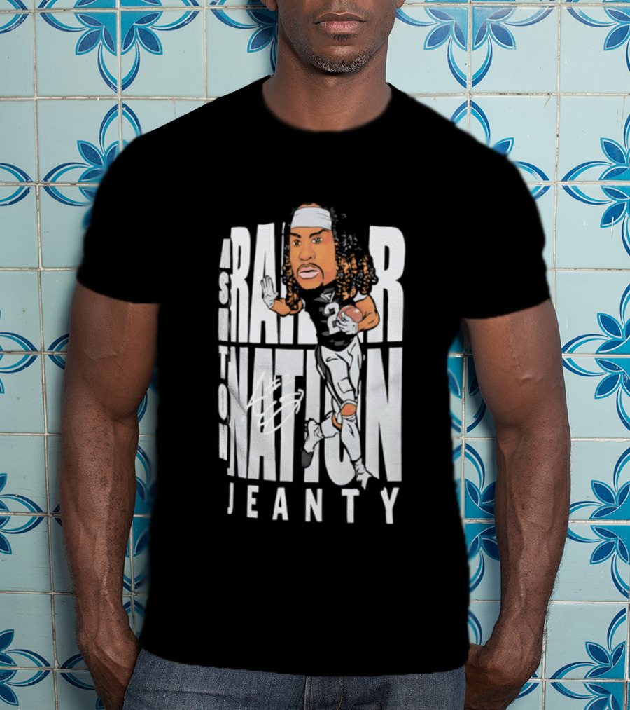 Las Vegas Raiders Raider Nation Ashton Jeanty Caricature T-Shirt
