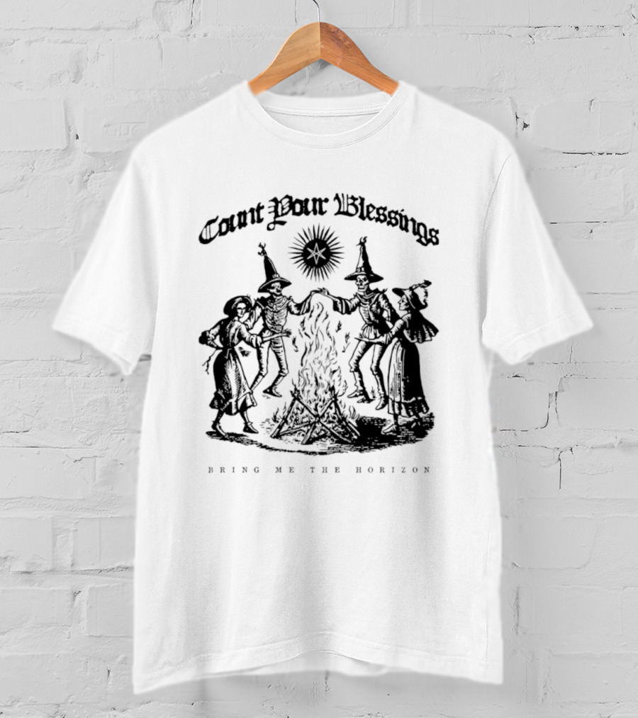 Count Your Blessings Bring Me The Horizon Witchy Ritual Circle T-Shirt