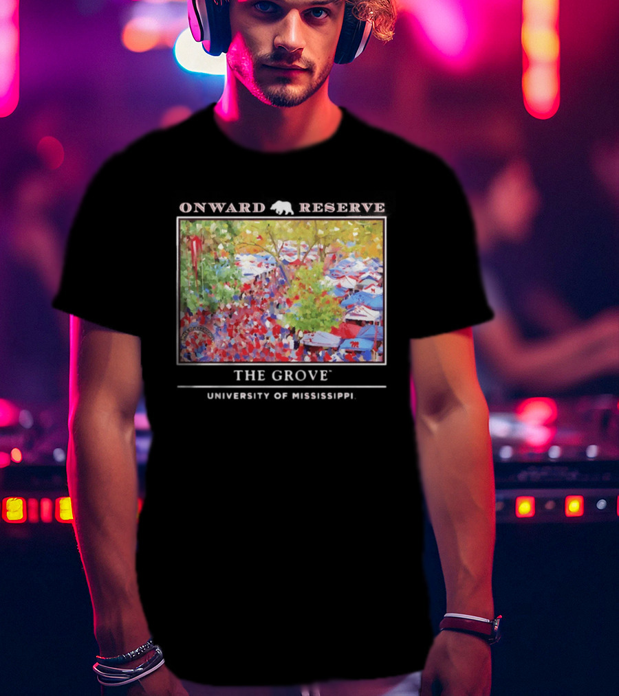 Onward Reserve The Grove University Of Mississippi Tailgate Scene T-Shirt