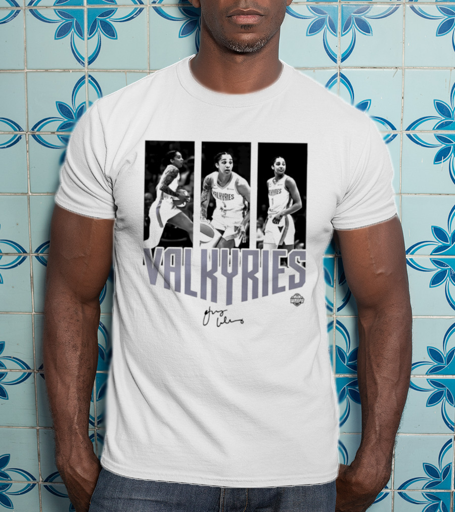 Valkyries Gabby Williams Signature WNBA Player Collage T-Shirt