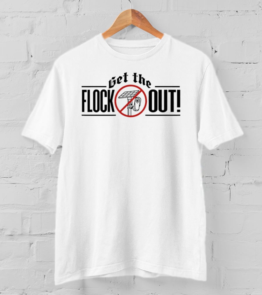 Get The Flock Out No Microphone Symbol With Slash T-Shirt