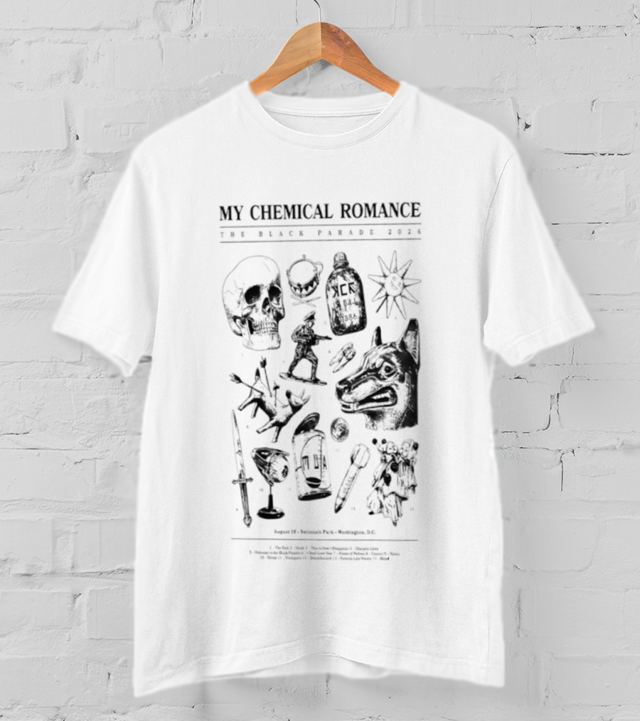 My Chemical Romance The Black Parade Nationals Park Washington DC T-Shirt