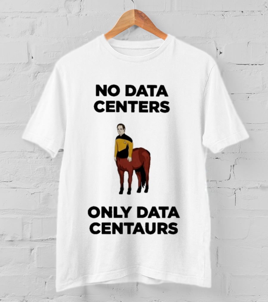 Star Trek The Next Generation Data Centers Only Data Centaurs Humor T-Shirt