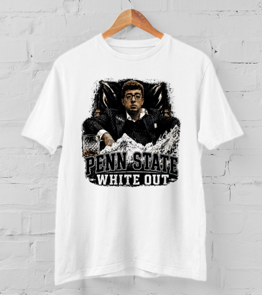 Penn State White Out Pablo Pledge Escobar Mountain Scene T-Shirt