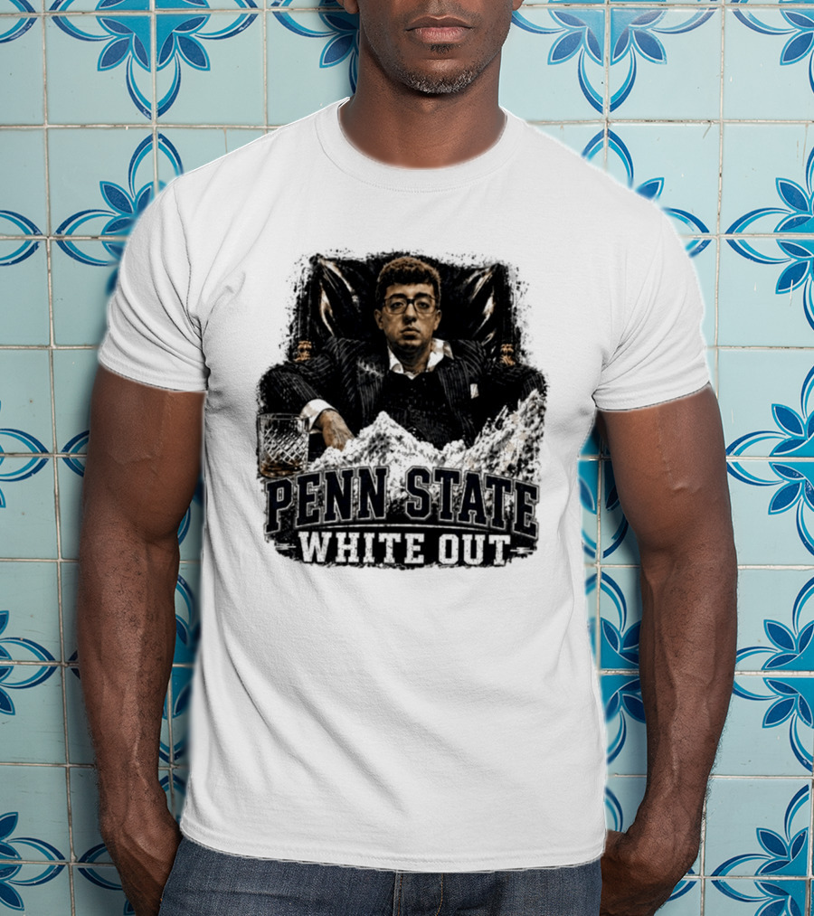 Penn State White Out Pablo Pledge Escobar Mountain Scene T-Shirt