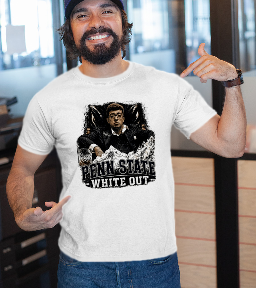 Penn State White Out Pablo Pledge Escobar Mountain Scene T-Shirt