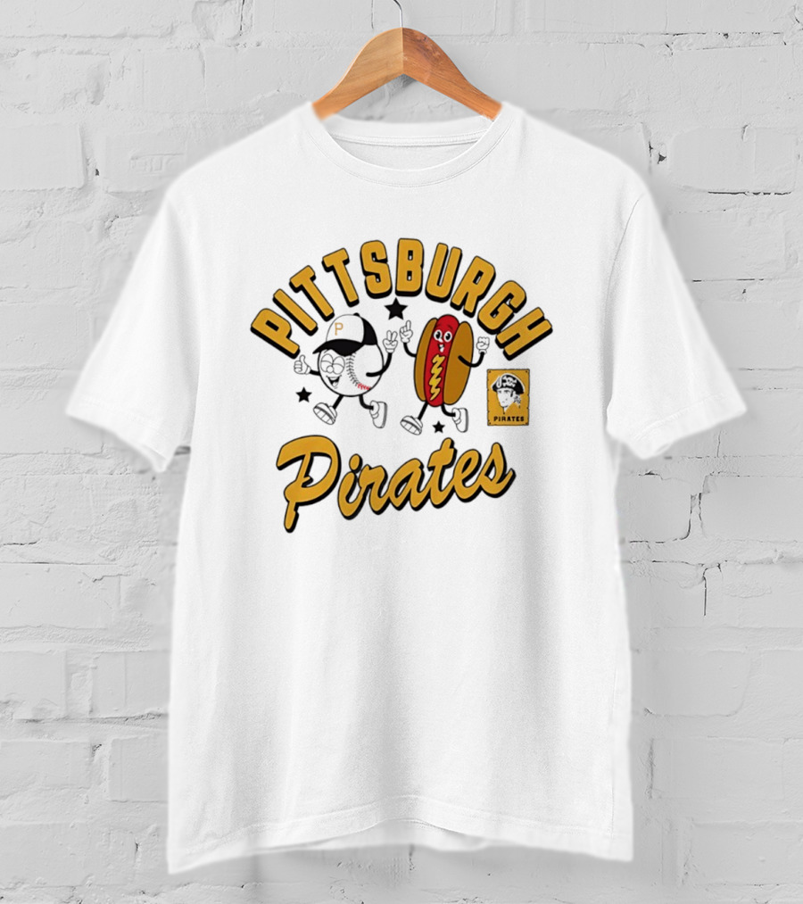 Pittsburgh Pirates Baseball Hot Dog Snack T-Shirt