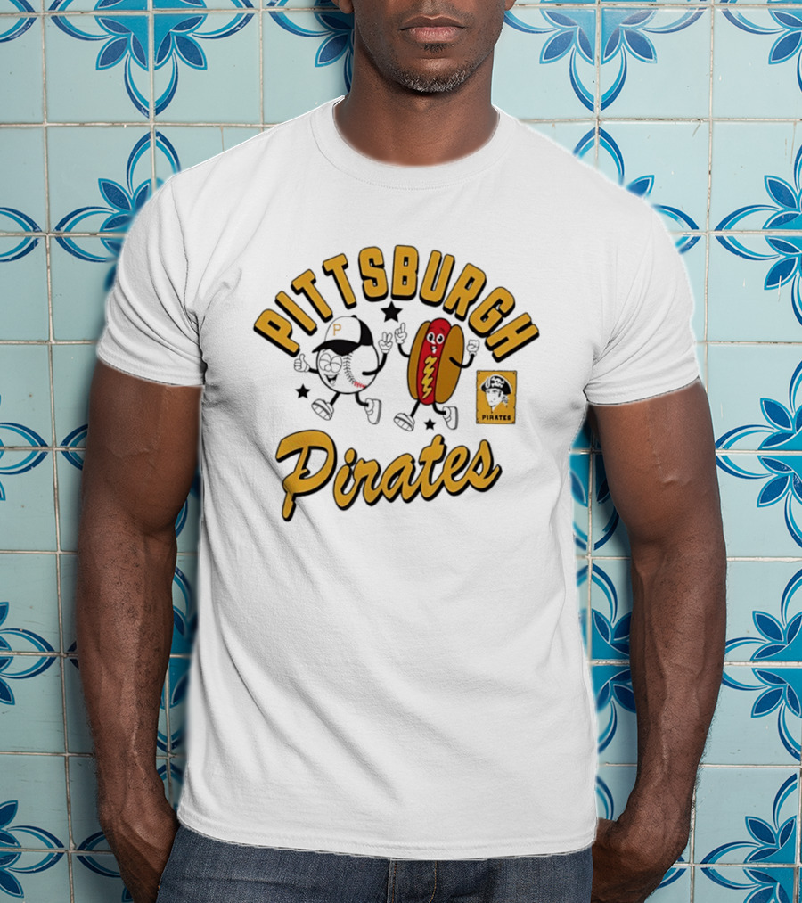 Pittsburgh Pirates Baseball Hot Dog Snack T-Shirt