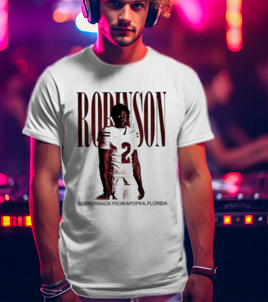 Robinson Football Cornerback From Apopka Florida T-Shirt